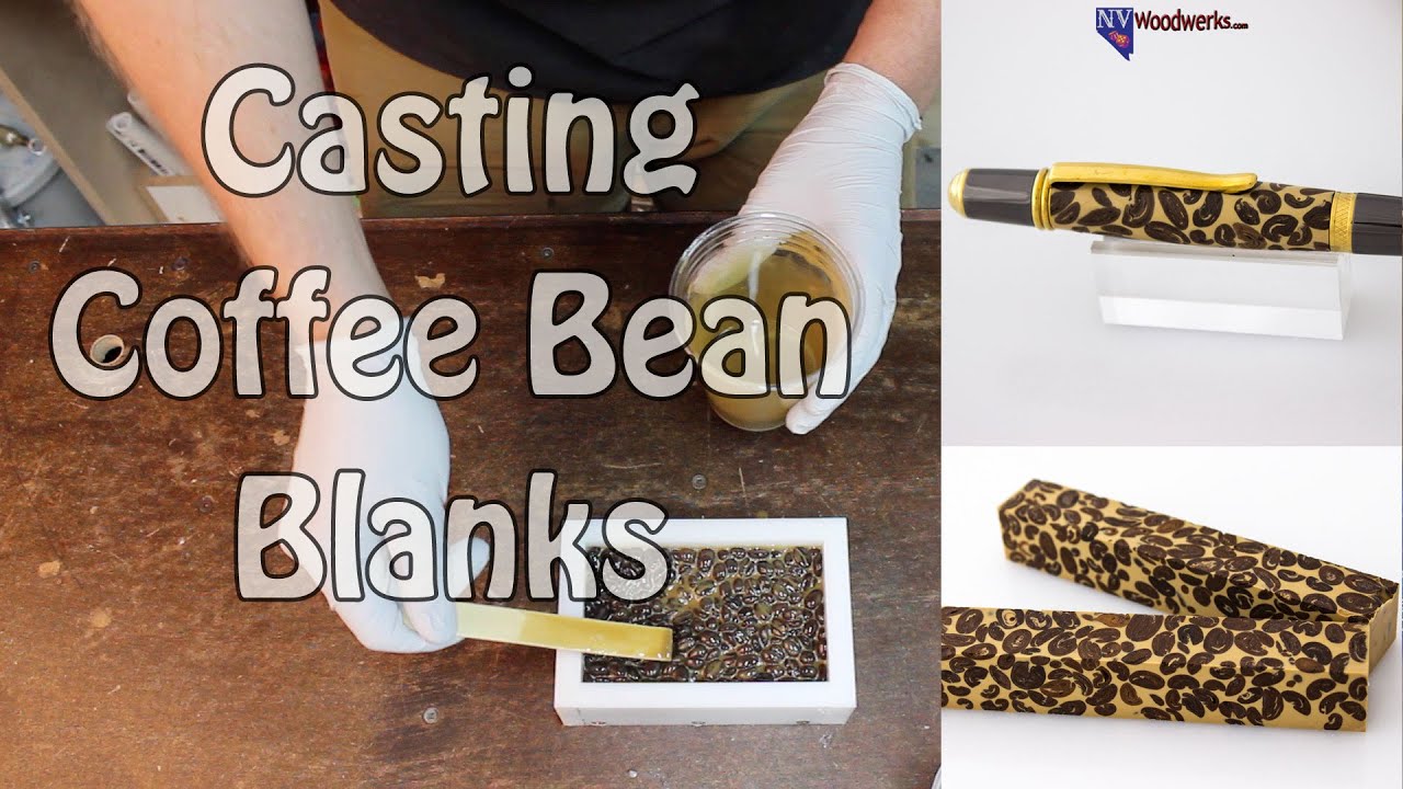 Casting Alumilite Coffee Bean Pen Blanks