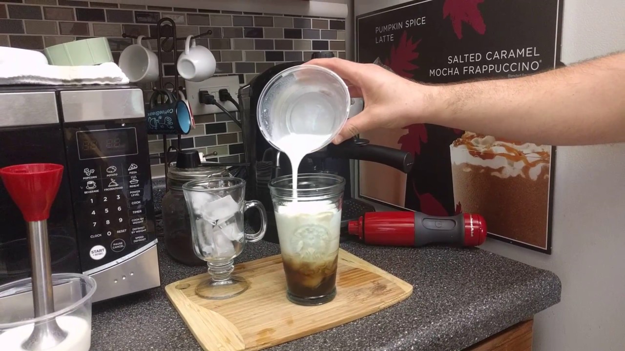 How to make iced macchiato with cold foam