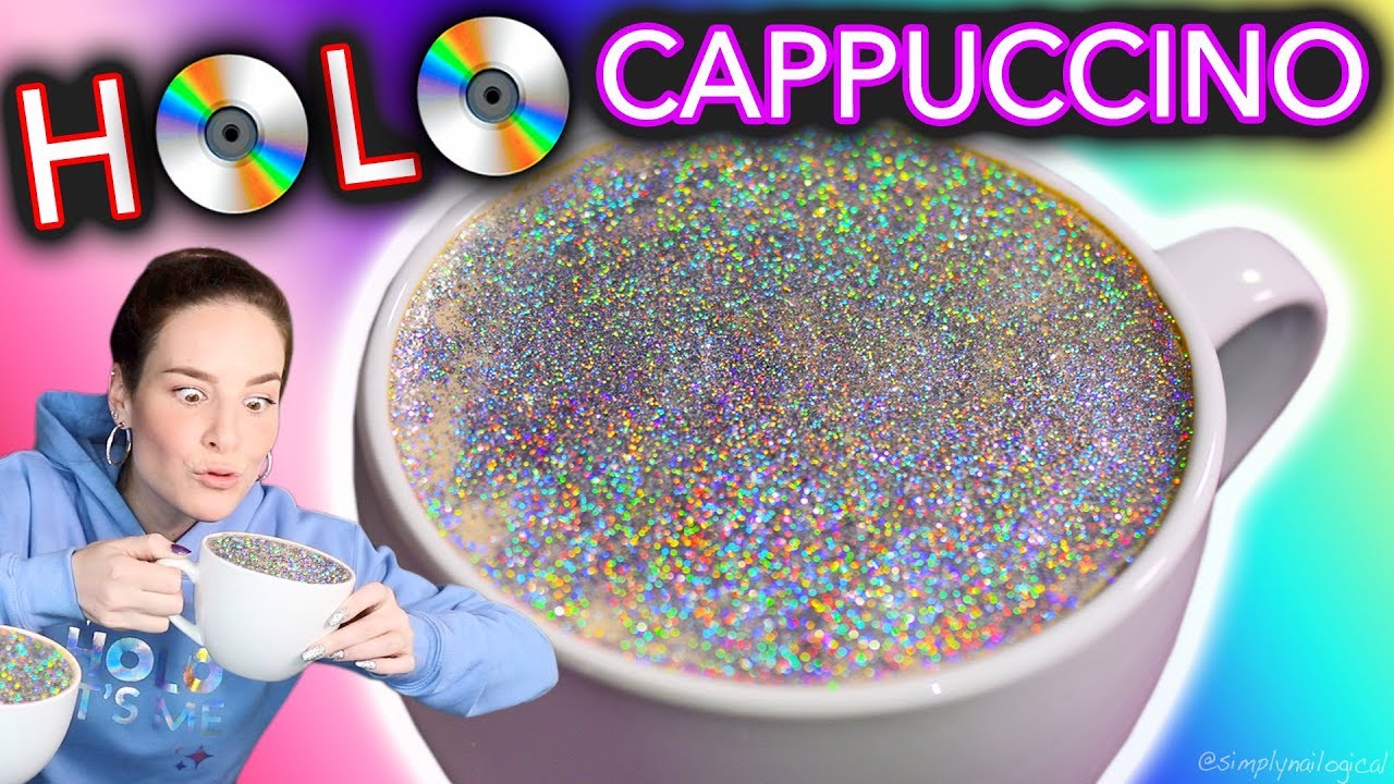 HOLO CAPPUCCINO | DIY "Diamond Cappuccino" test (maybe don't drink this…