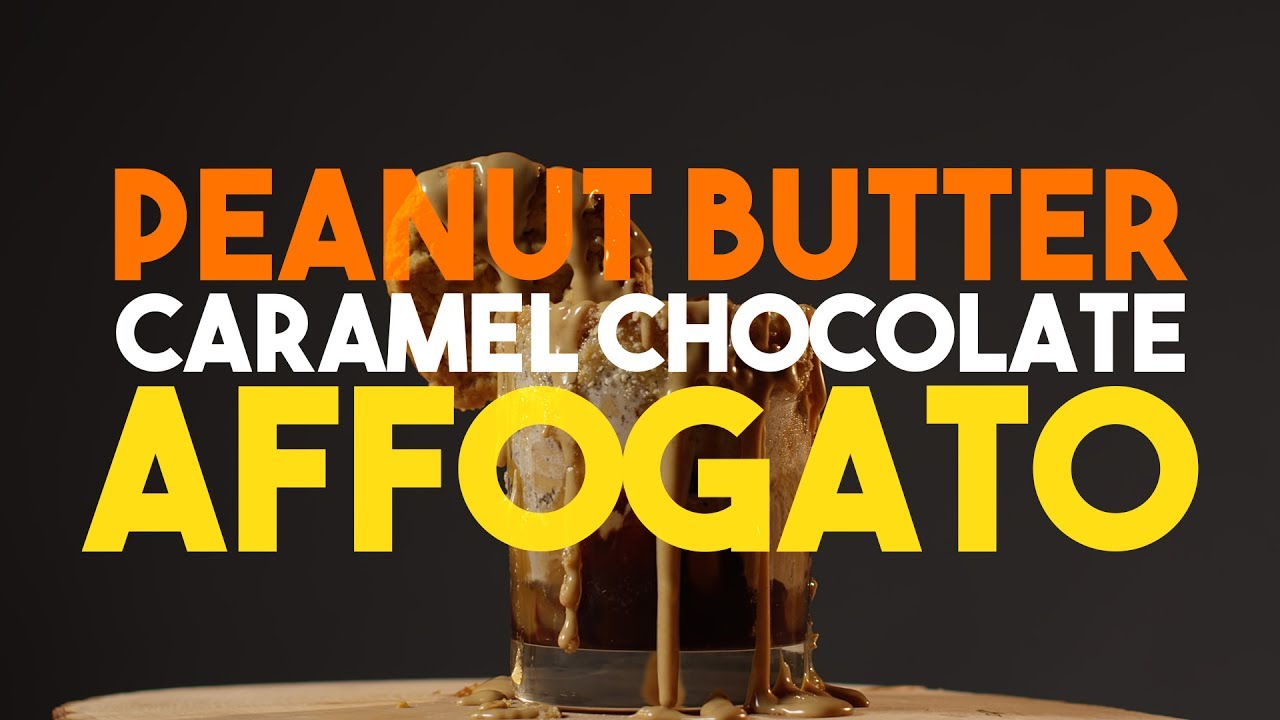 Peanut Butter Caramel Chocolate Affogato | National Coffee Day