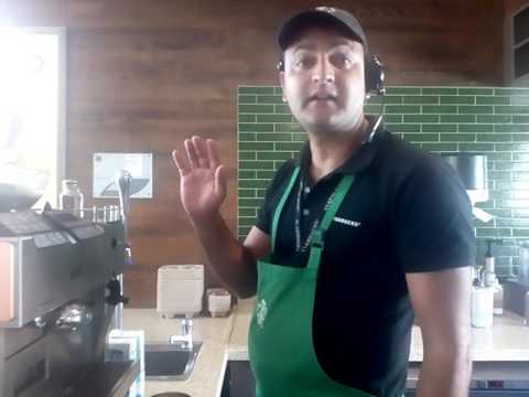 How to make flat white in Starbuck coffee
