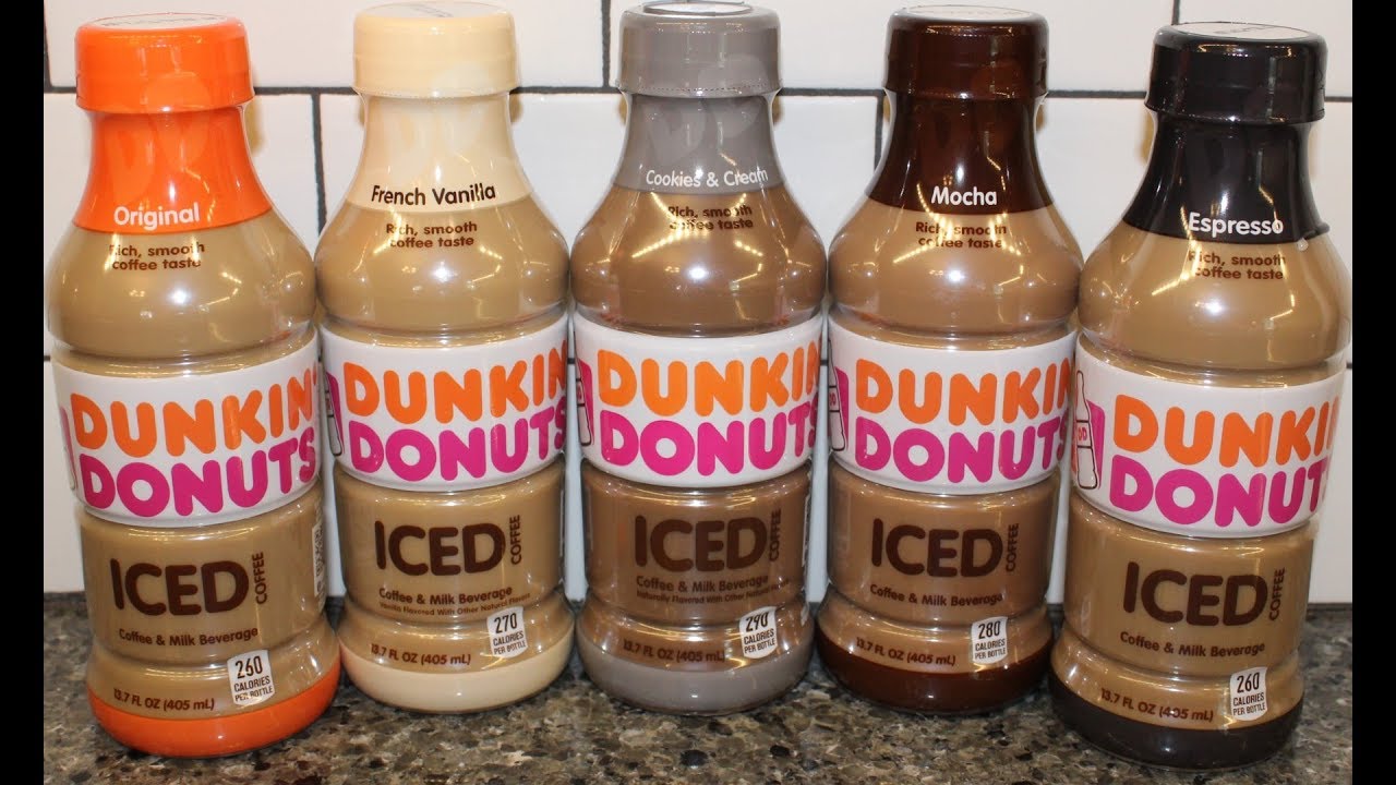 Dunkin’ Donuts Iced Coffee: Original, French Vanilla, Cookies & Cream, Mocha &amp…