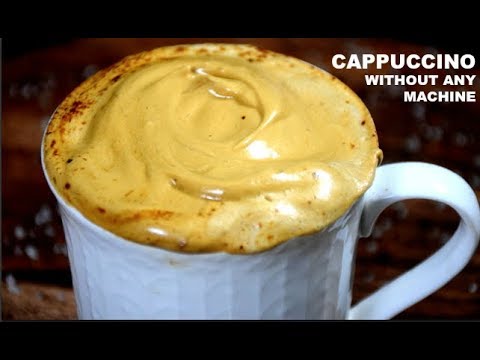 CAPPUCCINO COFFEE AT HOME WITHOUT COFFEE MACHINE | 4 INGREDIENTS ONLY