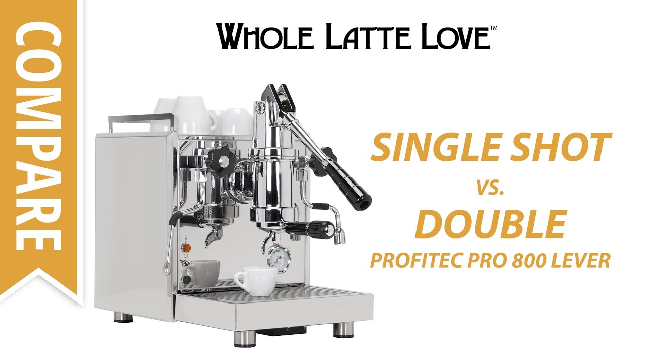 Compare Single and Double Espresso Shots from the Profitec Pro 800 Lever