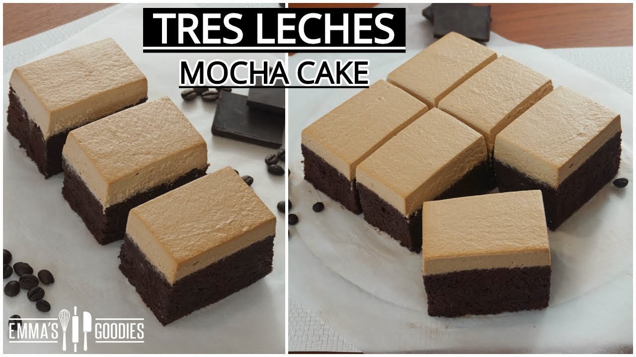 Tres Leches CHOCOLATE COFFEE Cake – Mocha Tres Leches Cake Recipe