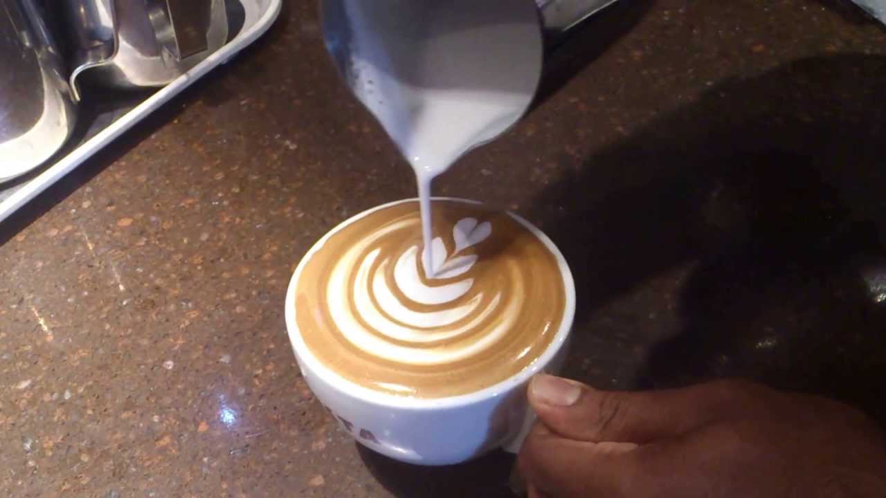 Latte Art Tulip (costa coffee- flat white)