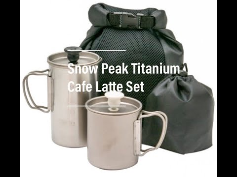Snow Peak Titanium Cafe Latte Set unboxing