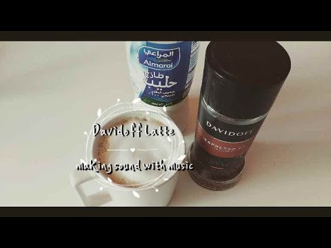 instant espresso – Davidoff espresso 57 / how to make a cafe latte / with music sound