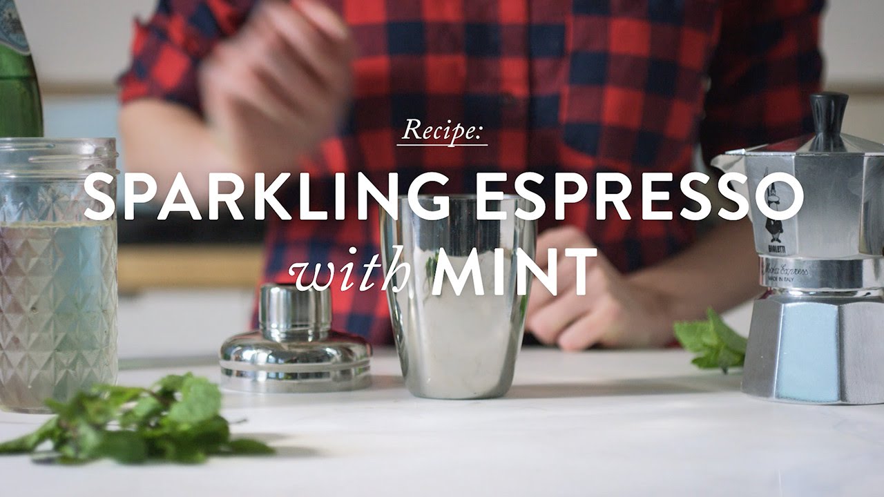 Recipe: Sparkling Espresso with Mint