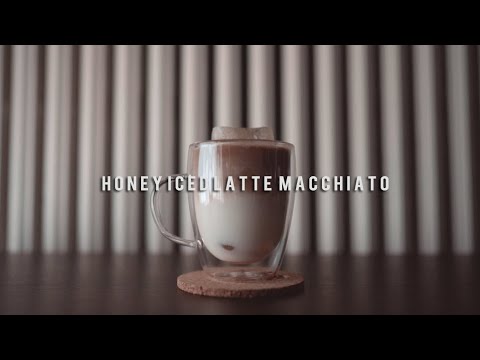 Honey Iced Latte Macchiato | SONY A7 III + SONY 24MM 1.4 GM  | MOKA COFFE  ( ASMR )