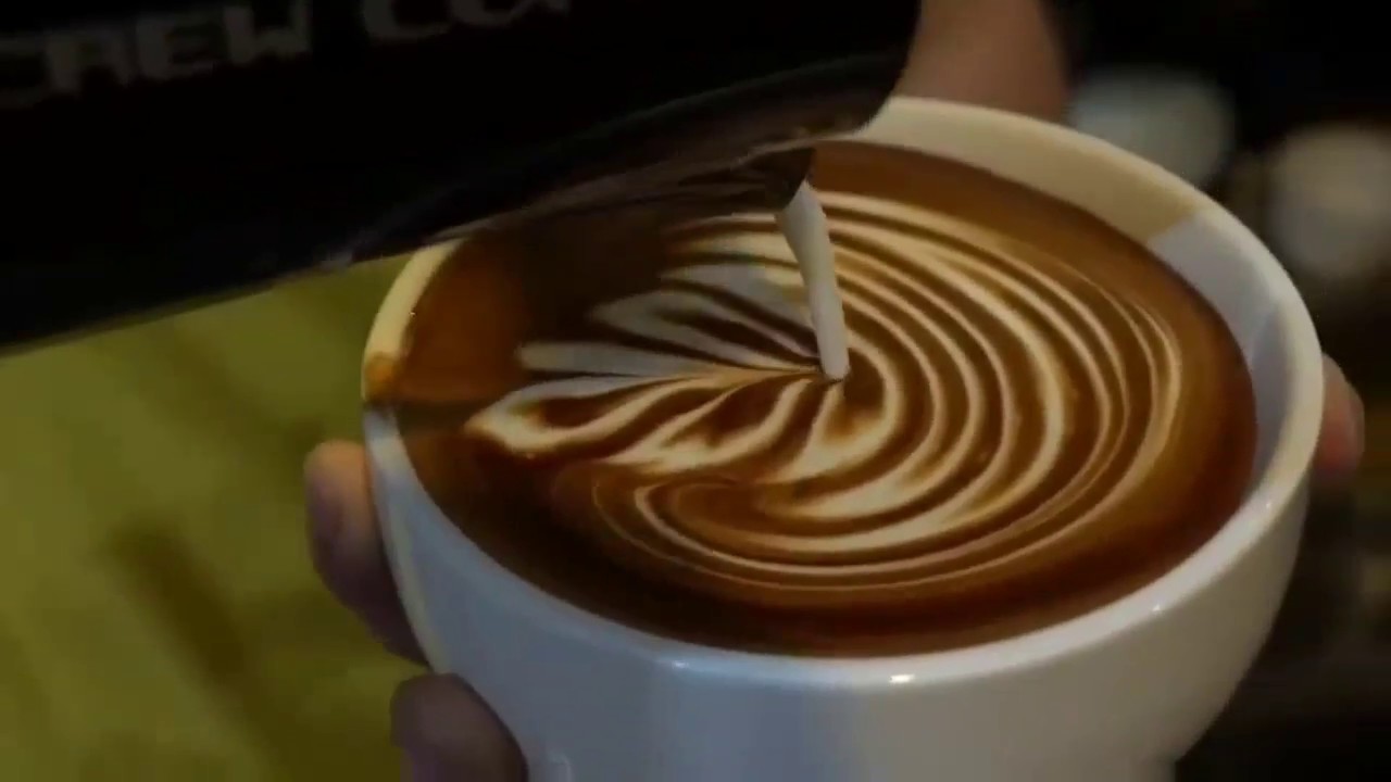 Amazing cappuccino latte art skills 2017
