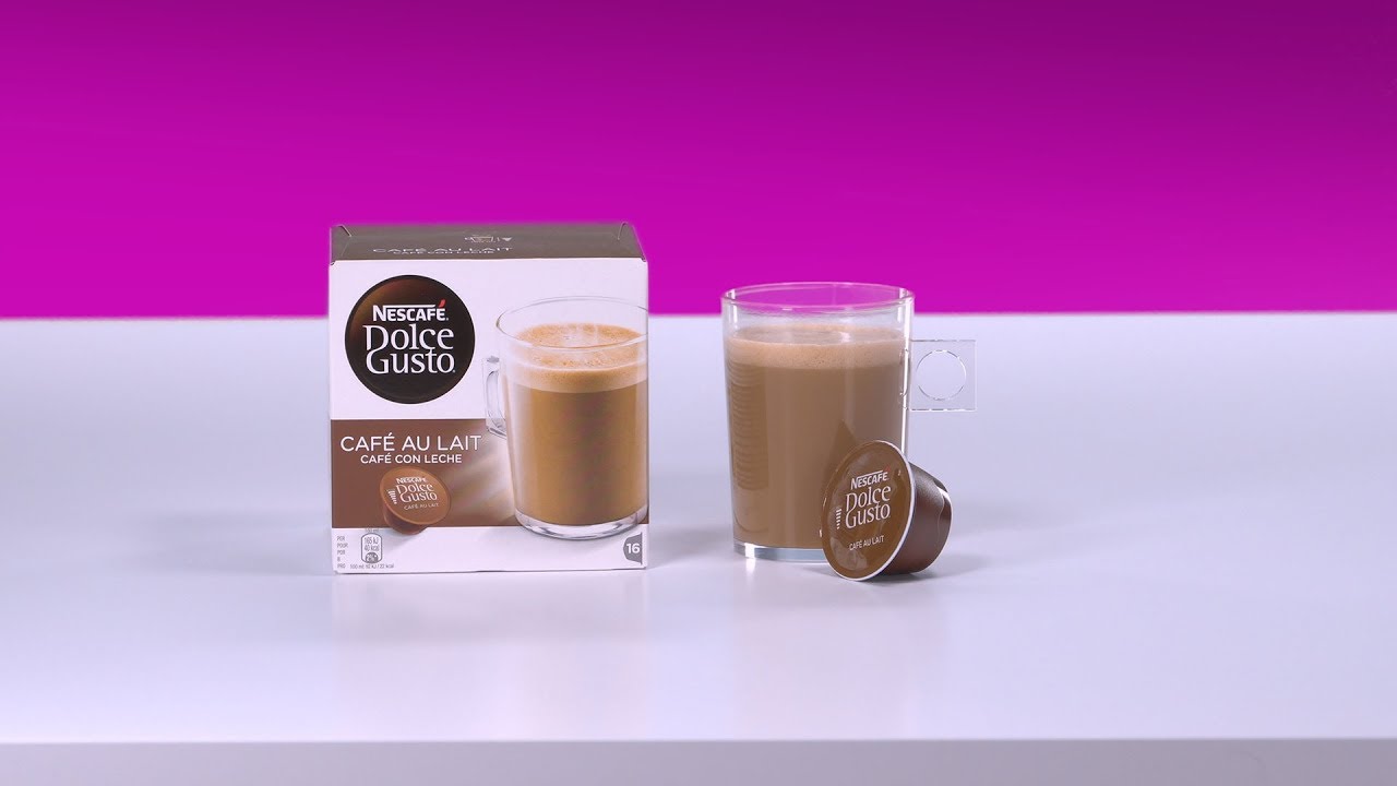 Prepare a Café au lait with your NESCAFÉ® Dolce Gusto® Piccolo coffee machine by Krup…
