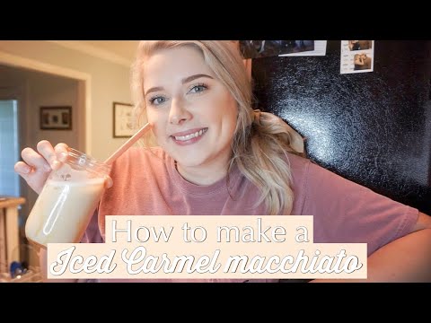 How I make my iced Caramel macchiato|| Esspressione
