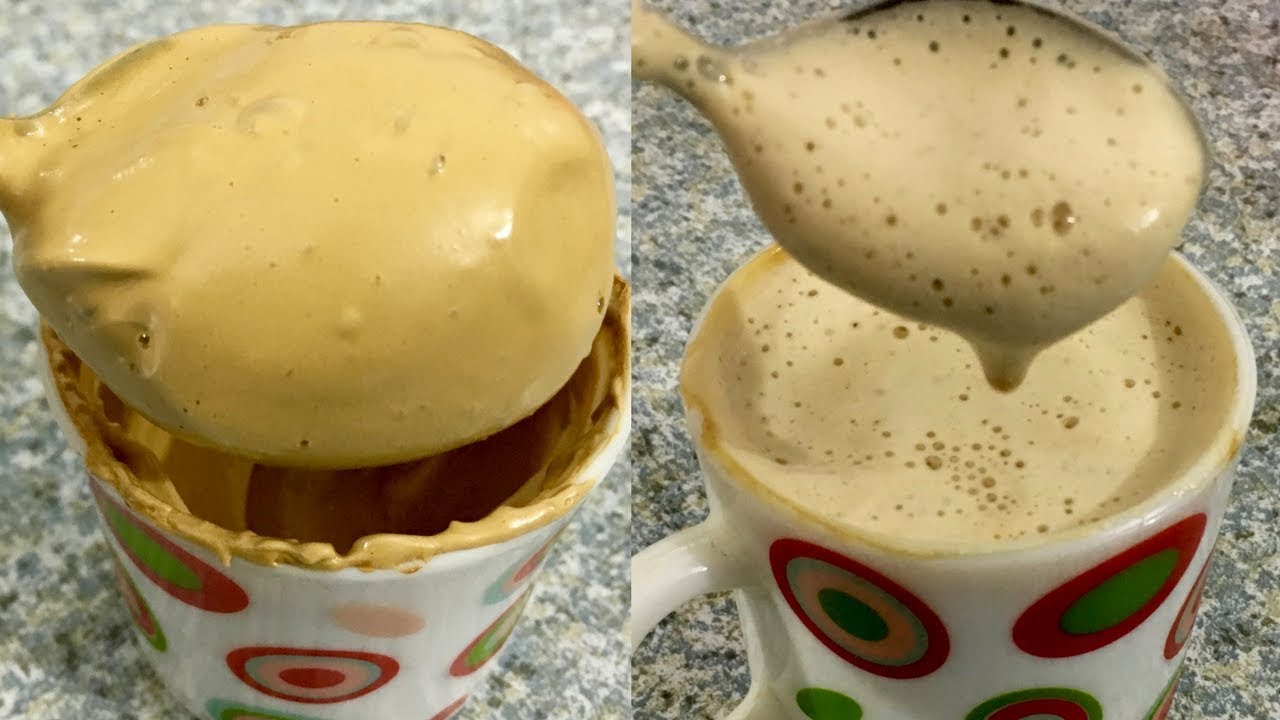 Cafe style Hot Coffee recipe in hindi | Homemade Cappuccino Recipe | Beaten Coffee Re…