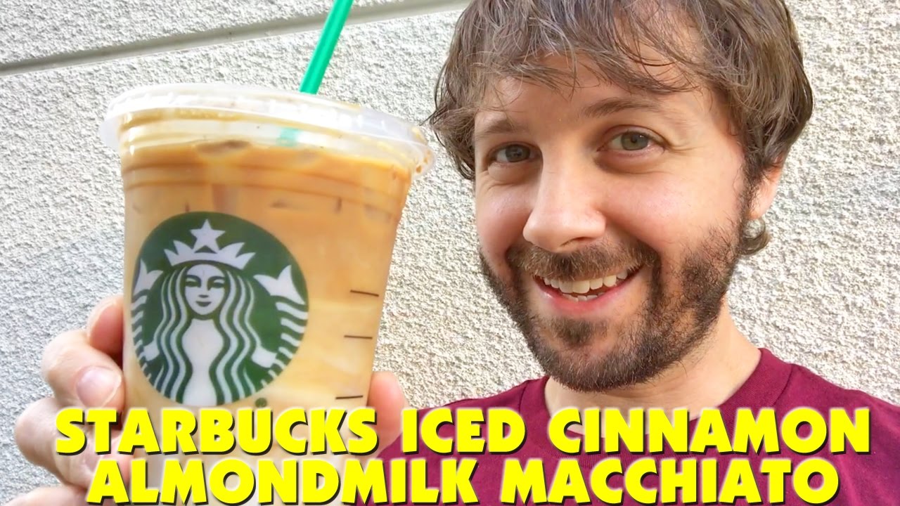 STARBUCKS Iced Cinnamon Almondmilk Macchiato REVIEW!