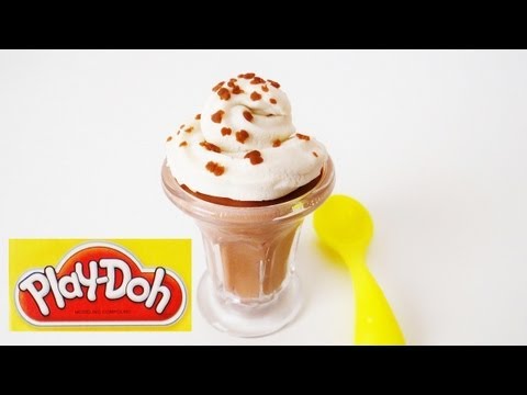 Play-Doh Mocha / Latte / Ice Coffee / Ice Chocolate with whipped cream & chocolat…