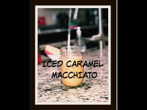 Iced caramel macchiato with the Ninja Coffee Bar CF091
