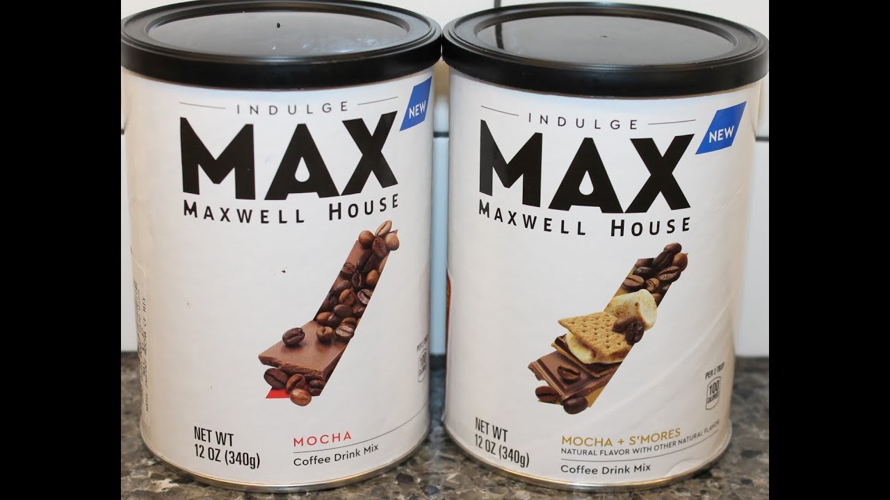 Indulge MAX Maxwell House: Mocha and Mocha + S’mores Coffee Drink Mix Review