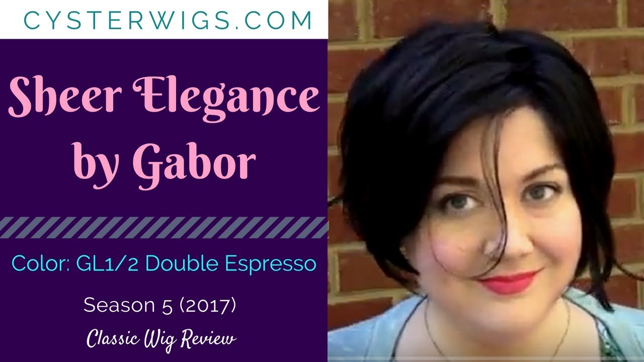 CysterWigs Wig Review: Sheer Elegance by Gabor, Color: GL1/2 (Double Espresso)