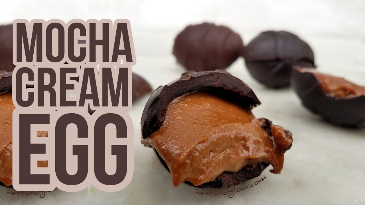Mocha Coffee Cream Eggs Recipe – Vegan Dairy-free and Healthy