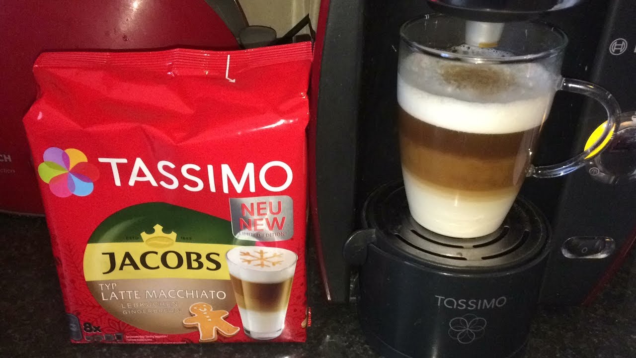 Tassimo Jacobs Gingerbread Latte Macchiato T-Disk capsule – Mézeskalács ízű Latte Mac…