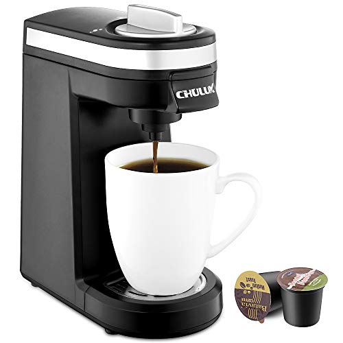 CHULUX Single Serve Coffee Maker, Personal Coffee Brewer Machine for Single Cup Pods …