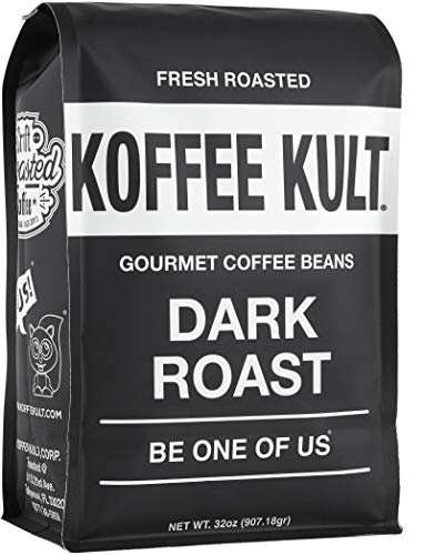Koffee Kult Dark Roast Coffee Beans – Highest Quality Gourmet – Whole Bean