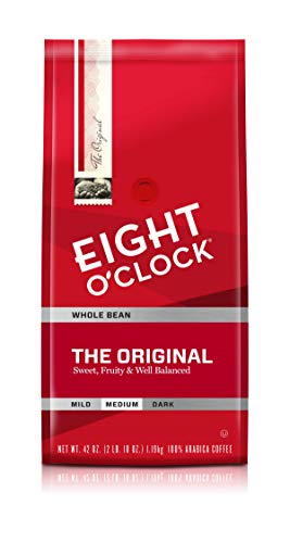 Eight O’Clock Whole Bean Coffee, The Original, 42 Ounce (Packaging May Vary)