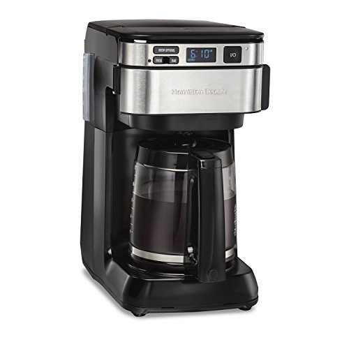 Hamilton Beach Programmable Coffee Maker, 12 Cups, Front Access Easy Fill, Pause & Se…
