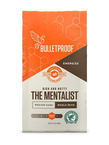 Bulletproof The Mentalist Whole Bean Coffee, Premium Gourmet Medium Dark Roast