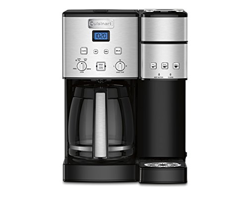 Cuisinart SS-15 Maker Coffee Center 12-Cup Coffeemaker and Single-Serve Brewer, Silve…