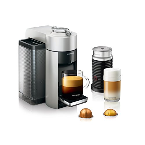 Nespresso by De’Longhi ENV135SAE Vertuo Evoluo Coffee and Espresso Machine Bundle wit…