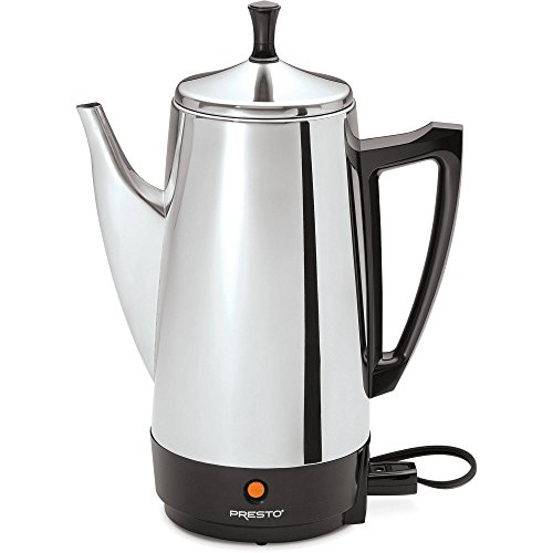Presto 02811 12-Cup Stainless Steel Coffeemaker, Chrome