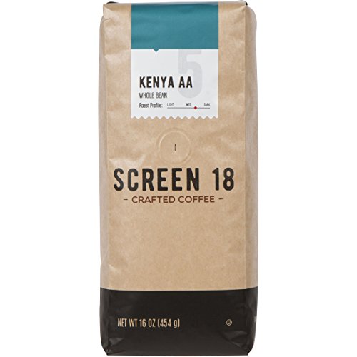 Screen 18 Kenyan AA Single Origin Premium Crafted Coffee, Whole Bean,