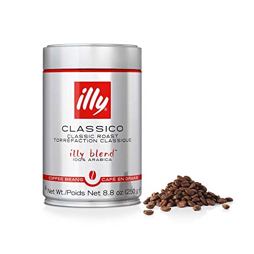 illy Classico Whole Bean Coffee, Medium Roast, Classic Roast with Notes Of