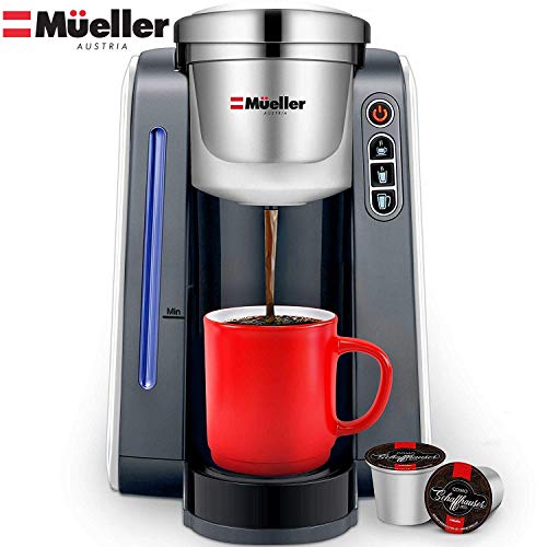 Mueller Ultima Single Serve Pod Compatible Coffee Maker Machine With 4 Brew Sizes for…