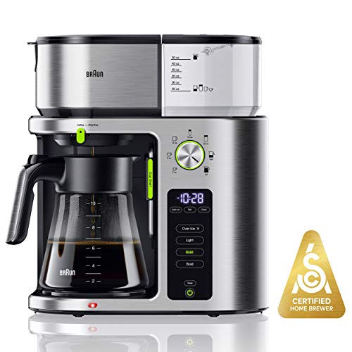 Braun KF9070SI MultiServe Coffee Machine 7 Programmable Brew Sizes / 3 Strengths + Ic…