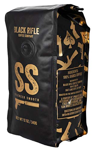 Black Rifle Coffee Company Silencer Smooth Light Roast Whole Bean Coffee, 12