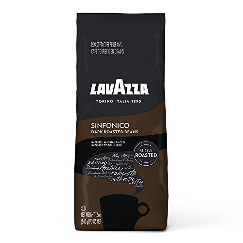 Lavazza Sinfonico Whole Bean Coffee Blend, Dark Roast, Dark Roast, 12 Ounce