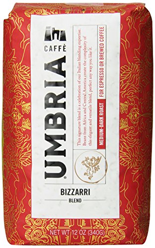 Caffe Umbria Fresh Seattle Whole Bean Roasted Coffee, Bizzarri Blend Medium-Dark
