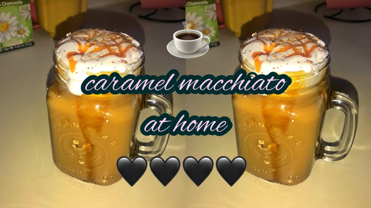 ♡ how to make an iced caramel macchiato at home! ♡