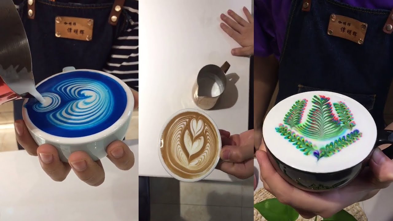 How To Make Latte Art – The Most Satysfying Cappuccino Latte Art 2018 – Cappuccino Ar…