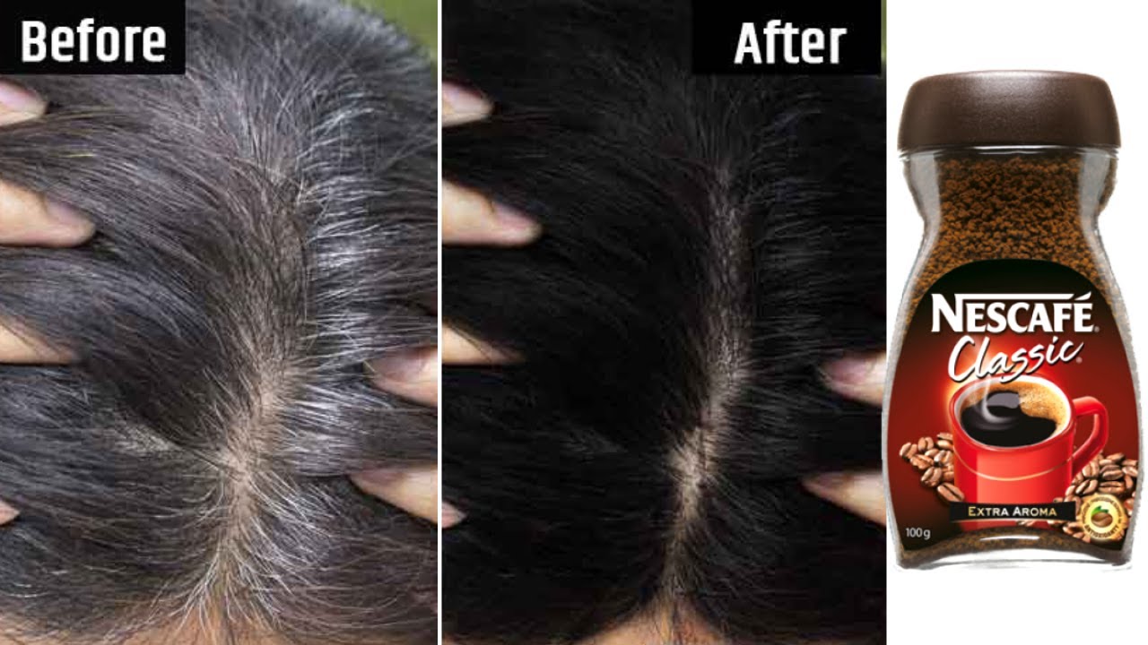 White Hair To Black Permanently in 30 Minutes Naturally | Coffee For Jet Black At Hom…