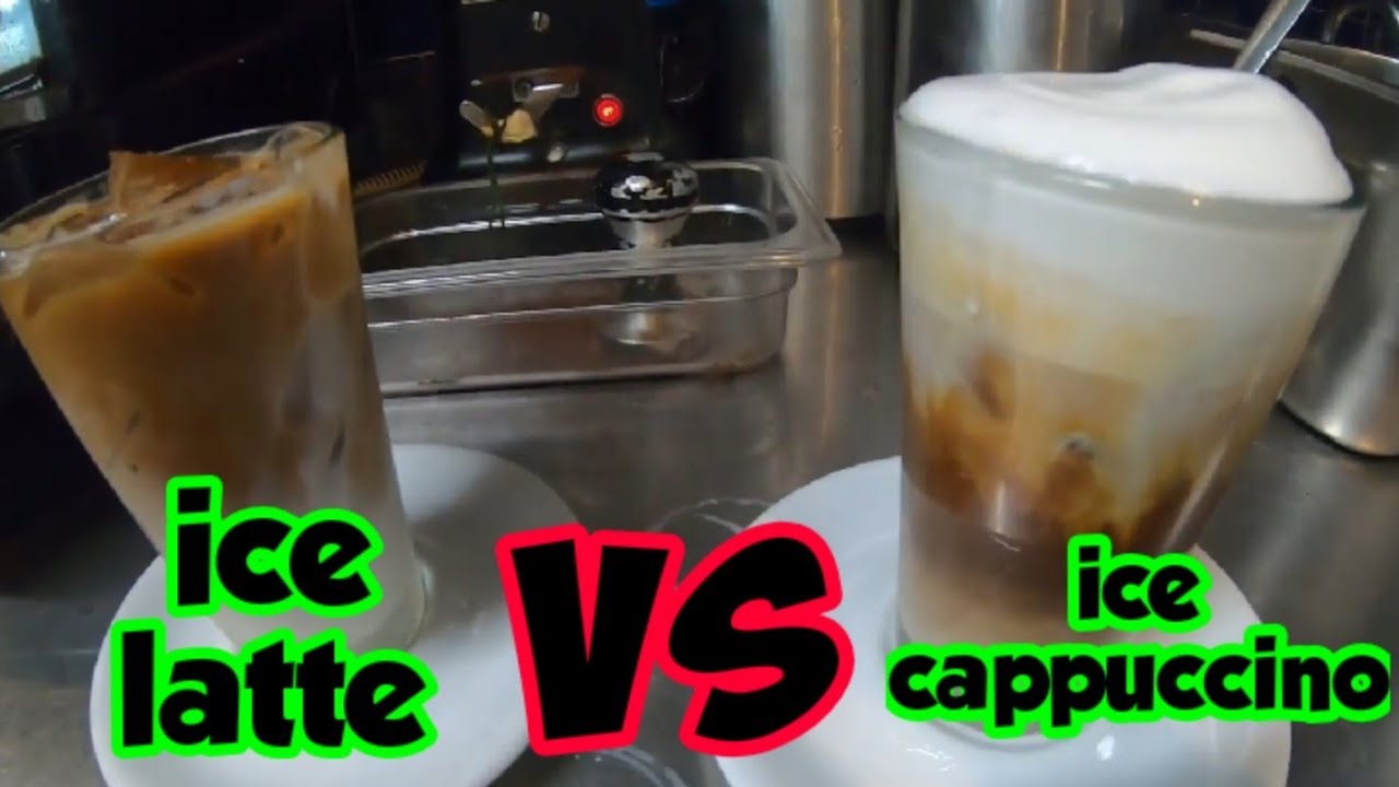 Cafe vlog – Ice latte vs Ice cappucino