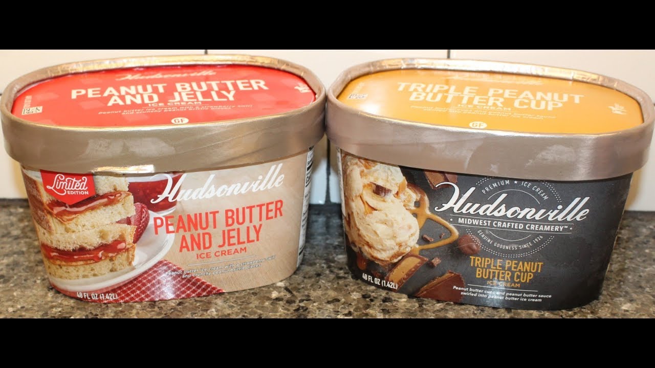 Hudsonville Ice Cream: Peanut Butter & Jelly and Triple Peanut Butter Cup Review