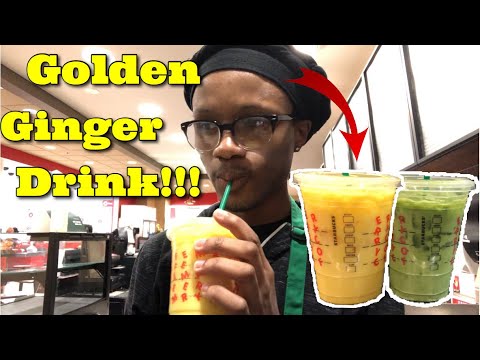 STARBUCKS NEW Golden Ginger Drink & Iced Pineapple Match Drink!!!