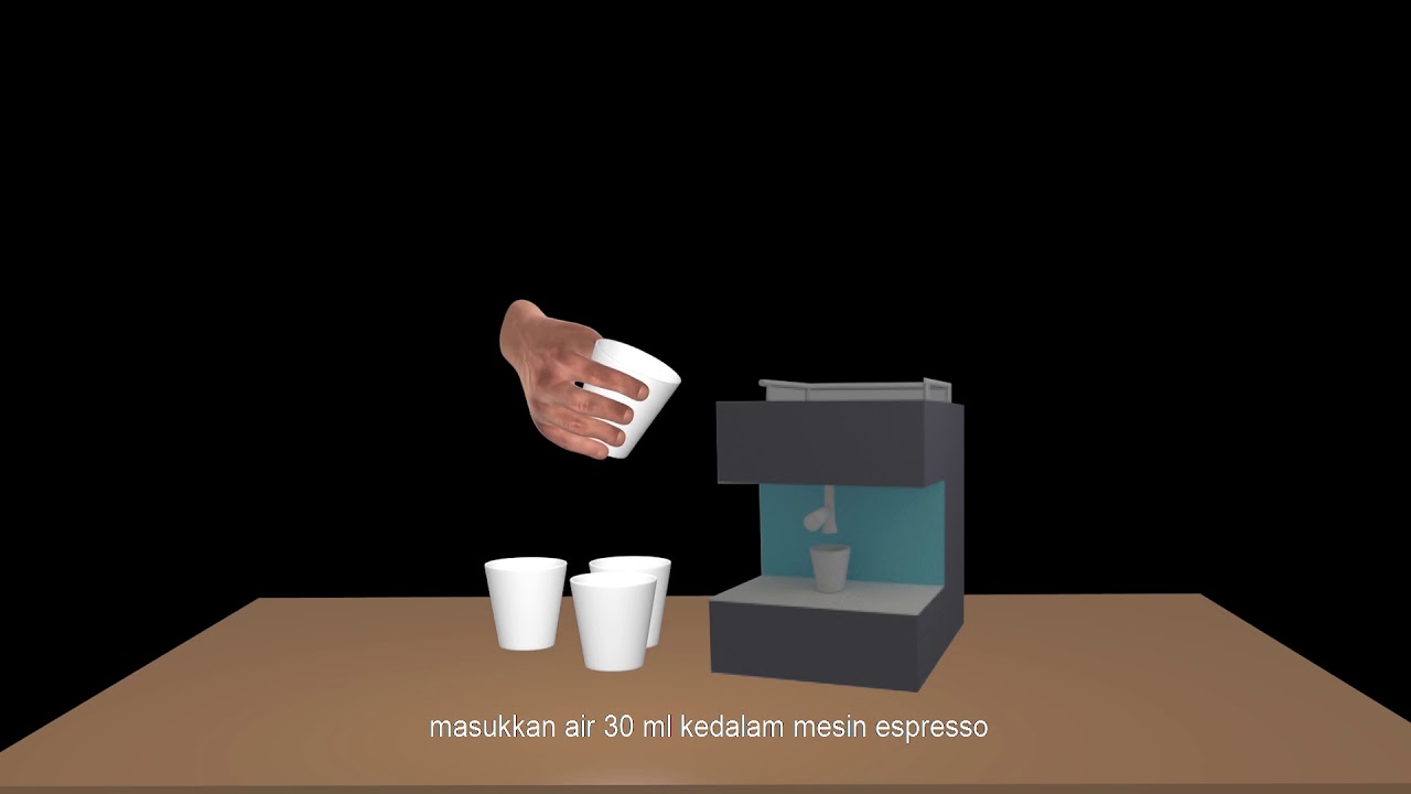 Cara Membuat Minuman Affogato 3D