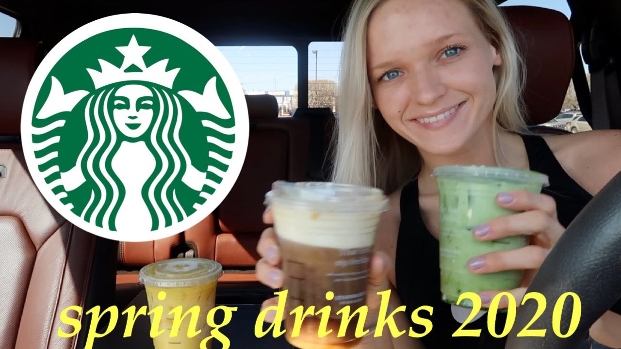 trying STARBUCKS spring drinks 2020