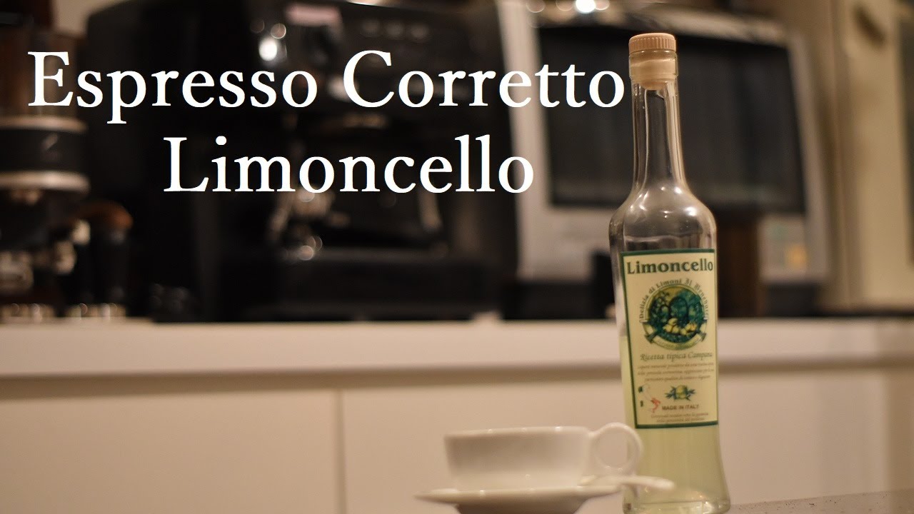 【アルコールアレンジドリンク】Espresso Corretto（Limoncello）エスプレッソコレット・リモンチェッロ　#エスプレッソ　#アルコール　#カフェ