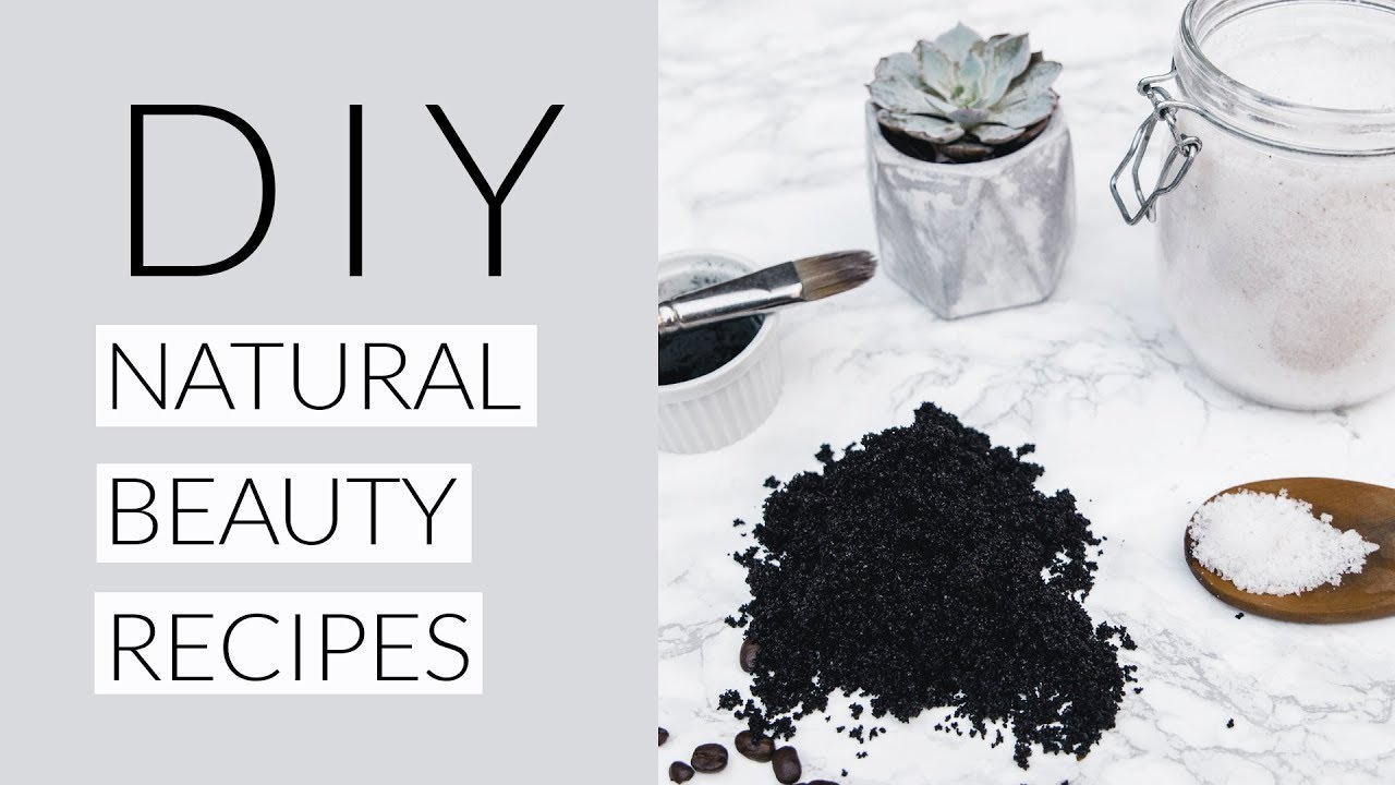 3 EASY DIY NATURAL BEAUTY RECIPES | charcoal peel face mask, coffee body scrub &…